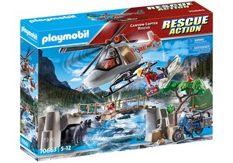 PLAYMOBIL® Rescue Action 70663 Nasazení helikoptéry v kaňonu