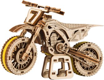WOODEN CITY 3D puzzle Motorka MotoCross 88 dílů