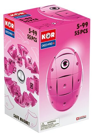 KOR Stavebnice - Růžová 55 dílků
