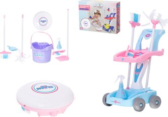 KIK Úklidový vozík s příslušenstvím