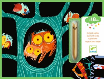 DJECO Vyškrabávací obrázky pro nejmenší: Zvířátka