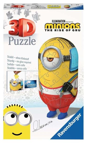 RAVENSBURGER 3D puzzle Postavička Mimoni 2: Roller Skater 54 dílků