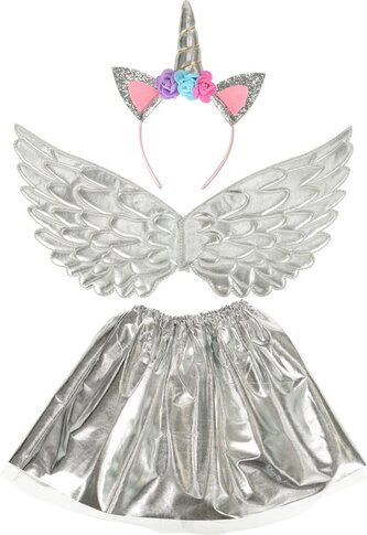 KIK Stříbrný jednorožec kostým