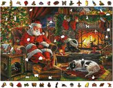WOODEN CITY Dřevěné puzzle Vánoční zdřímnutí 2v1, 2000 dílků EKO