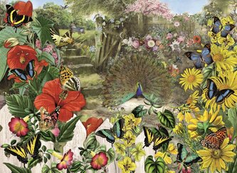 ANATOLIAN Puzzle Páv v zahradě 1000 dílků