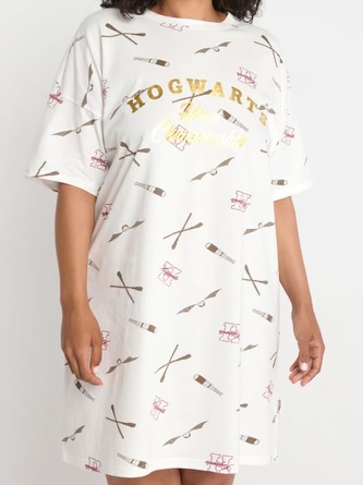 Noční košile dámská, bílá, Harry Potter Velikost: XS