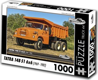 RETRO-AUTA Puzzle TRUCK č.44 Tatra 148 S1 6x6 (1969 - 1982) 1000 dílků
