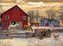 COBBLE HILL Puzzle Zima na farmě 1000 dílků