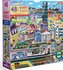EEBOO Podlahové puzzle Ve městě 48 dílků