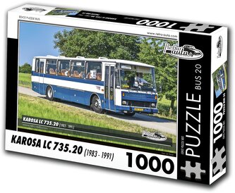 RETRO-AUTA Puzzle BUS č.20 KAROSA LC 735.20 (1983 - 1997) 1000 dílků