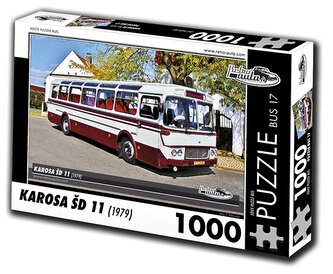 RETRO-AUTA Puzzle BUS č.17 Karosa ŠD 11 (1979) 1000 dílků
