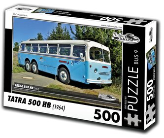 RETRO-AUTA Puzzle BUS č.9 Tatra 500 HB (1964) 500 dílků