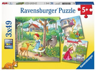 RAVENSBURGER Puzzle Klasické pohádky 3x49 dílků