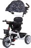 CHIPOLINO Tříkolka se stříškou Matrix 2v1 Ebony