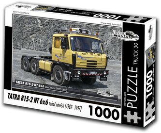 RETRO-AUTA Puzzle TRUCK č.30 Tatra 815-2 NT 6x6 tahač návěsů (1982-1997) 1000 dílků