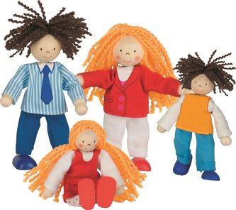 GOKI Panenky Stylová rodina 4 ks