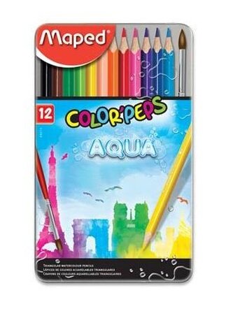 MAPED Pastelky Aqua Color'Peps 12ks + štětec