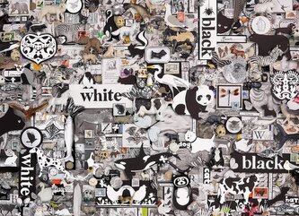COBBLE HILL Puzzle Černá a bílá: Zvířata 1000 dílků