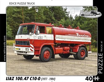 RETRO-AUTA Puzzle TRUCK č.41 Liaz 100.47 C10-0 (1977 - 1984) 40 dílků