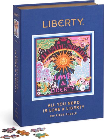 GALISON Čtvercové puzzle Liberty: Všechno, co potřebuješ, je láska a volnost 500 dílků