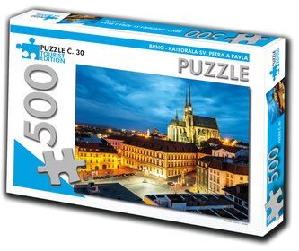 TOURIST EDITION Puzzle Katedrála sv. Petra a Pavla, Brno 500 dílků (č.30)