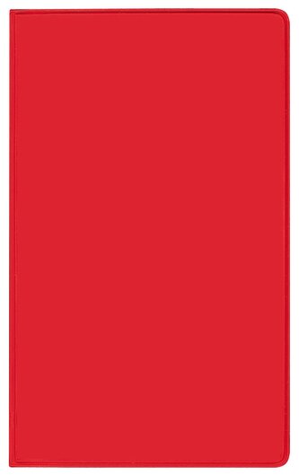 Taschenkalender Pluto geheftet PVC rot 2025
