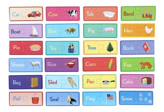 EEBOO Duo puzzle Jednoduchá angličtina 24x2 dílky