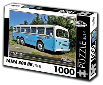 RETRO-AUTA Puzzle BUS č.9 Tatra 500 HB (1964) 1000 dílků