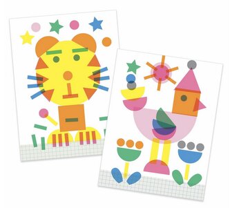 DJECO Kreativní set s razítky Zvířátka