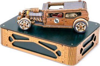 WOODEN CITY 3D puzzle Automobil Hot Rod Limitovaná edice 142 dílů