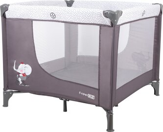 FREEON Dětská ohrádka Slon, šedá,hvězdy