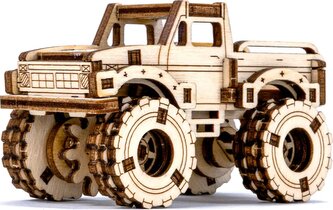 WOODEN CITY 3D puzzle Superfast Monster Truck 4