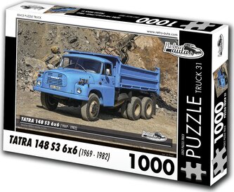 RETRO-AUTA Puzzle TRUCK č.31 Tatra 148 S3 6x6 (1969 - 1982) 1000 dílků