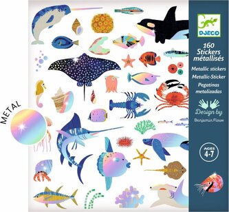 DJECO Samolepky metalické - Oceán
