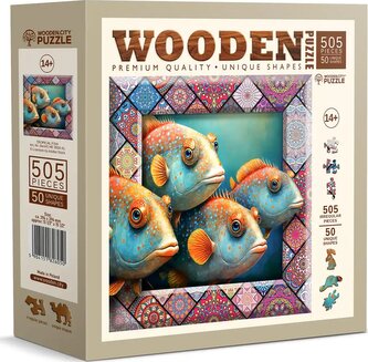 WOODEN CITY Dřevěné puzzle Tropické ryby 505 dílků