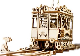 WOODEN CITY 3D puzzle Tramvaj s kolejemi 273 dílů