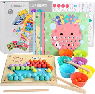 PIXINO Dřevěná korálková mozaika PIXINO Dřevěná korálková mozaika