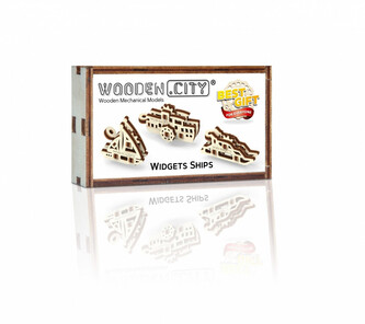 WOODEN CITY 3D puzzle mini sada Widgets: Lodě 28 dílků