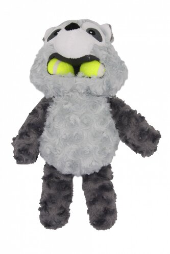 Hračka pro psy mýval s tenisovými míčky 35cm