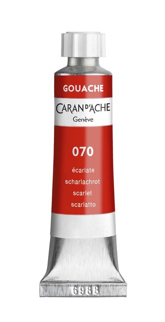 Kvašová barva, scarlet, tuba 10 ml, CARAN D'ACHE 2001.070