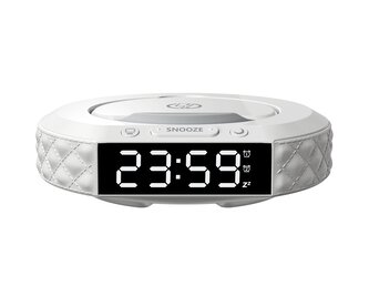 Multifunkční stolní hodiny Immax CLOCK, Qi bezdrátová nabíječka 3v1, 5W/10W