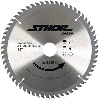 Kotouč na dřevo 210 x 30 mm 60z