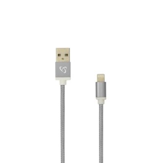 SBOX kabel iPhone/8pin M/M, 1,5m, blistr, šedá