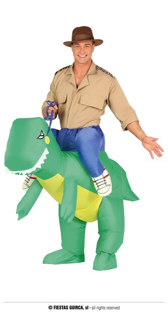 Nafukovací dinosaurus pánský kostým L 52/54