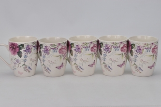 Porcelánový hrnek s květinami 300 ml s/5 II. jakost