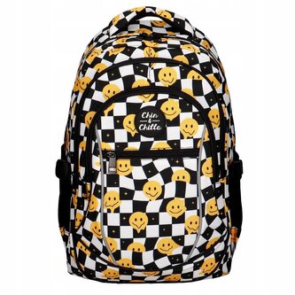 Plecak młodzieżowy szachownica Emotki CHIN&CHILLA;