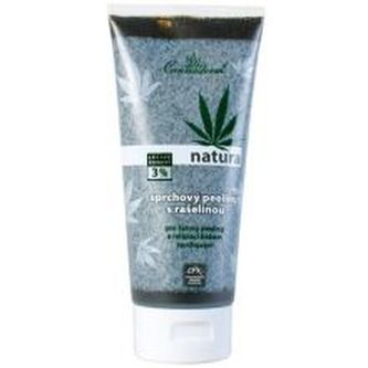 Cannaderm Natura - Sprchový peeling s rašelinou 200 ml pro ženy