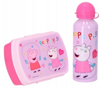 Dárkový set Peppa Pig|Prasátko Pepa: Švihadlo (objem láhve 500 ml|balení 23 x 21 x 7 cm)