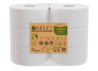 Toaletní papír v roli Jumbo Simplify, mini, 2 vr., celulóza, 170 m, 20 cm, 6 ks Toaletní papír v roli Jumbo Simplify, mini, 2 vr., celulóza, 170 m, 20 cm, 6 ks
