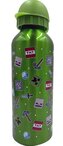 Hliníková láhev na pití Minecraft: Ikony - zelená (objem 500 ml)